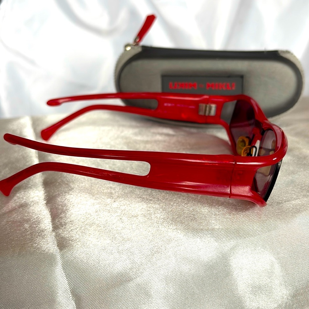 Authentic Alain Mikli Spider Red 5700 Vintage Unisex Sunglasses PreOwned
